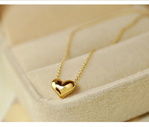 Love Heart Choker Necklace Silver Gold Plated Collar Chain