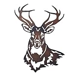 Collections Etc Deer Metal Wall Art Sculpture with Rustic Cabin Décor Finish