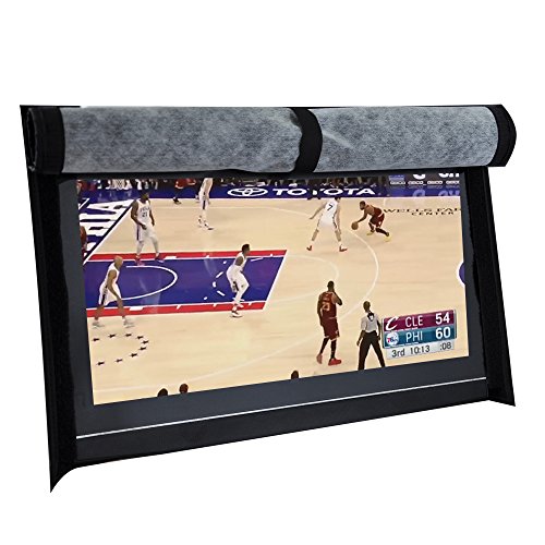 BroilPro Accessories Outdoor 40"-43" TV Set Cover,Scratch Resistant Liner Protect LED Screen Best-Compatible with Standard Mounts and Stands (Black)