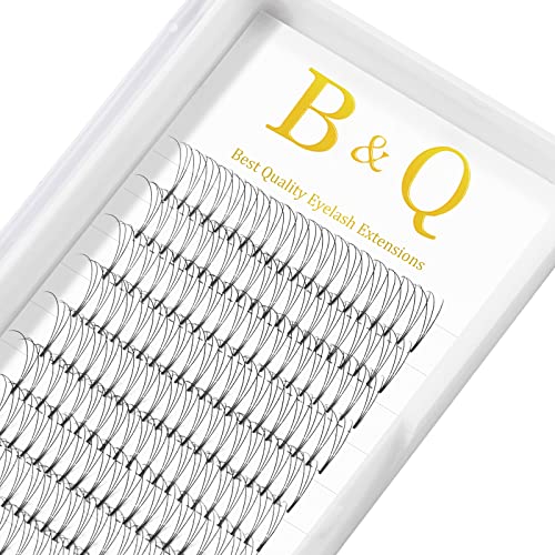 Premade Fans Eyelash Extensions 3D-D-0.10-13mm Short Stem Pre Made Eye Lash Extension Fans 3D 5D 7D Volume Lash Extensions B&Q Eyelash Extensions 0.07 0.10 C D Curl Lashes Extension (3D-D-0.10,13mm)
