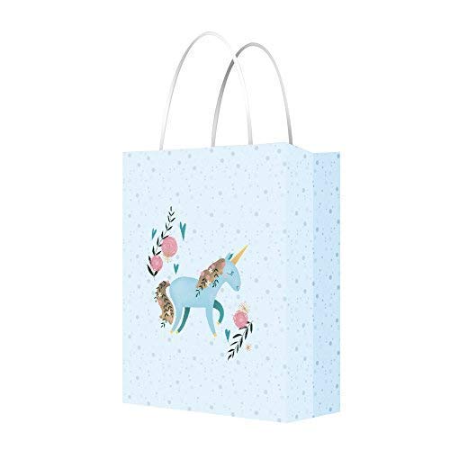 Unicorn Gift Bag - Unicorn Goody Bags Party Supplies - Unicorn Party Favor & Treats Paper Bags - Pack of 12