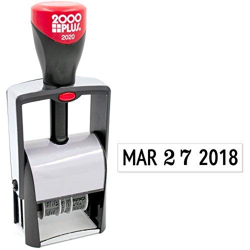 MaxMark 2000 Plus 2020 Heavy Duty Date Stamp, Large Date Size - Exclusive 12-Year Band Black