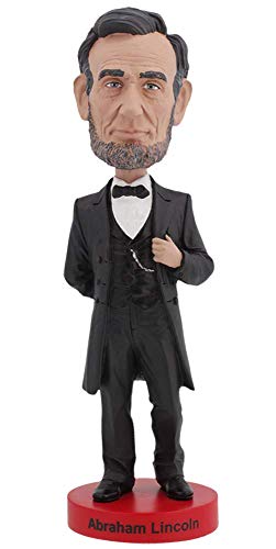 Royal Bobbles Abraham Lincoln Bobblehead, Premium Polyresin Lifelike Figure, Unique Serial Number, Exquisite Detail