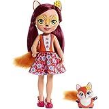 Enchantimals Huggable Cuties – Felicity Fox Doll (12-inch) and Flick animal figure