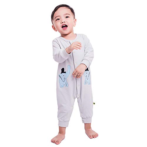 Teeker Baby Jumpsuit Cotton Onesies Baby Romper Long Sleeve Bodysuit Infant Outfit