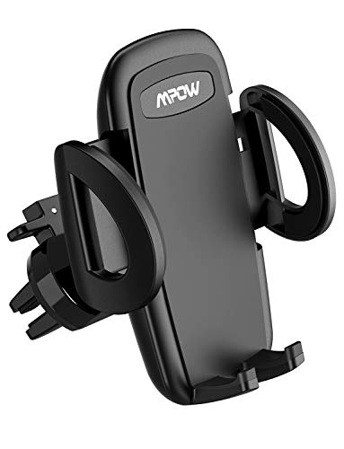 Mpow Car Air Vent Phone Mount Holder, 3-Level Adjustable Phone Holder Compatible with iPhone Xs XR X 8 7 6Plus Samsung Galaxy S9 S8 S7 S6 Note9, Google Pixel LG Nexus Nokia Moto and More