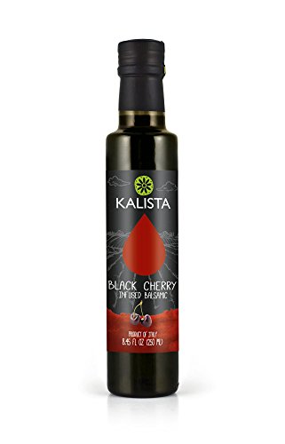 Book Cover Kalista Black Cherry Balsamic Vinegar, Black Cherry Balsamic, 8.45 Fluid Ounce