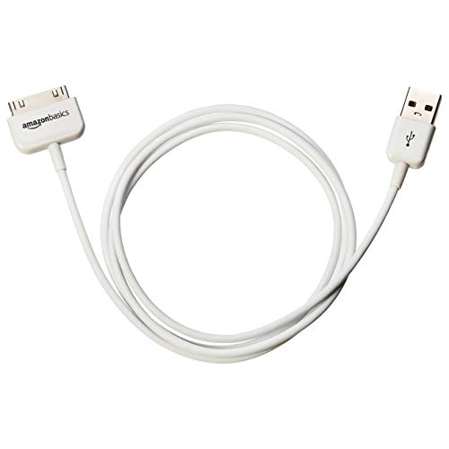 AmazonBasics Apple Certified 30-Pin to USB Cable for Apple iPhone 4, iPod, and iPad 3rd Generation - 3.2 Feet (1.0 Meter)