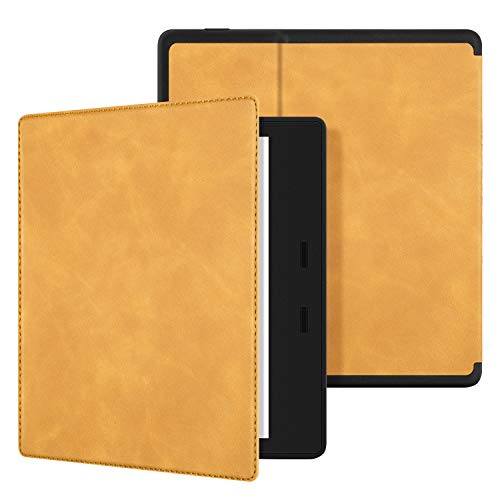 Book Cover Ayotu Skin Touch Feeling Case for Kindle Oasis2(9th Gen, 2017 Release Only),with Auto Wake/Sleep(Not Fit New Kindle Oasis3 10th 2019),Waterproof 7'' Cover,Soft Shell Series KO The Maple Yellow