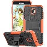 GSDCB Case for Samsung Galaxy J7 Case 2018, Galaxy J7 Refine Case, Galaxy J7V / J7 V Case 2018 (2nd Gen), Galaxy J7 Star Case, J7 Top, J7 Aura, J7 Aero, J7 Crown, J7 Eon, Phone Kickstand Case (Orange)