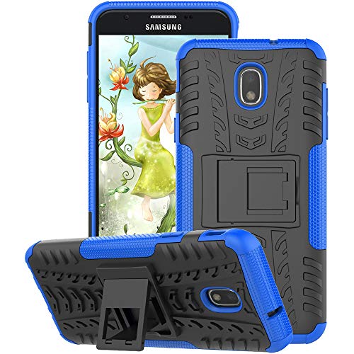 GSDCB Samsung Galaxy J7 Case 2018, Galaxy J7 Refine Case, Galaxy J7V / J7 V Case 2018 (2nd Gen), Galaxy J7 Star Case, J7 Top, J7 Aura, J7 Aero, J7 Crown, J7 Eon, Phone Case with Kickstand (Blue)