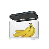 Rubbermaid 2031848 FreshWorks Countertop Food Storage Produce Saver, Banana, Tritan Plastic, Clear/Grey