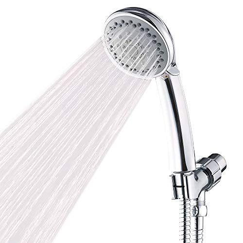 Briout Handheld Shower Head with Hose High Pressure Spray Head against Low Pressure Supply, Chrome