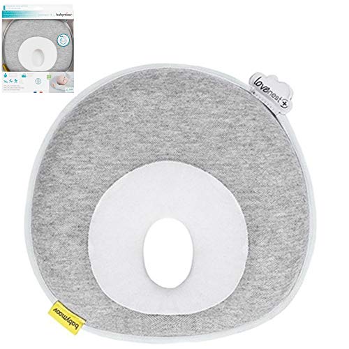 Babymoov Lovenest Plus Baby Pillow | Pediatrician Designed Infant Head and Neck Support to Prevent Flat Head Syndrome (Patented Design)
