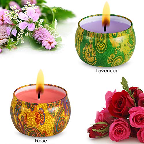 AMASKY Scented Candles-Scented Candle for Stress Relief and Aromatherapy,Weddings,Travel Tin,Christmas Gift, Made of Natural Soy Wax (4.5 oz)