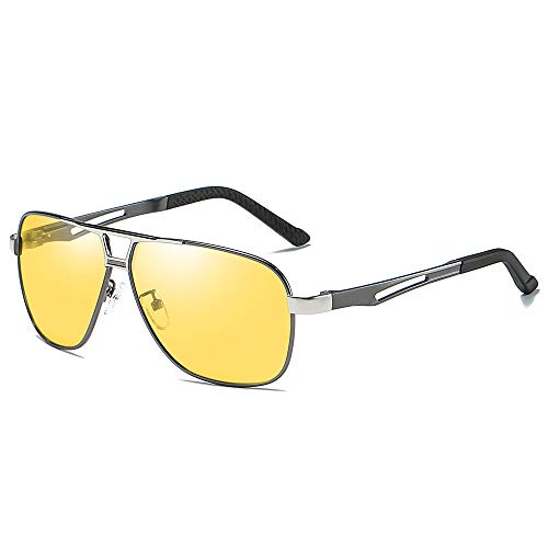 Meyison Photochromic Polarized Anti-glare Glasses,HD Day-night Vision Transition Sunglasses