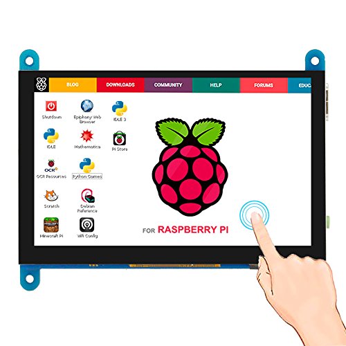 ELECROW 5 Inch Touch Screen Monitor for Raspberry Pi - 800×480 Mini Monitor Touchscreen LCD Display Compatible with Raspberry Pi 5/4/3B+/3B, BB Black, Banana Pi, Jetson Nano, Windows, PC