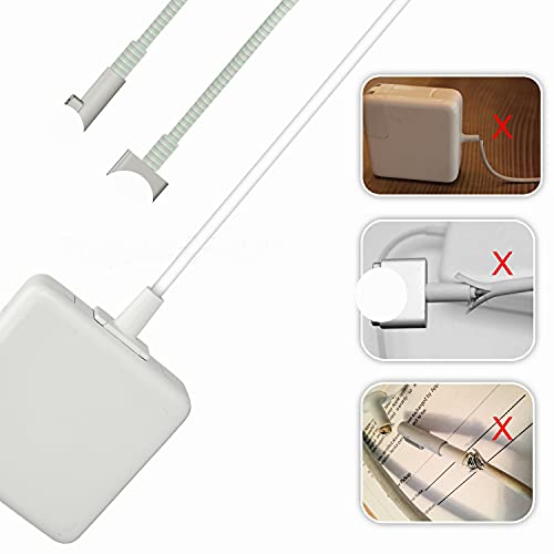 Charger Cable Protectorï¼ŒMAC-Book Adapter Cable Saver Compatible with 45W/60W/85W, Dual Ends Protector,1Pack