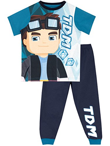 Tube Heroes Boys Dan TDM Pyjamas Blue Age 7 to 8 Years