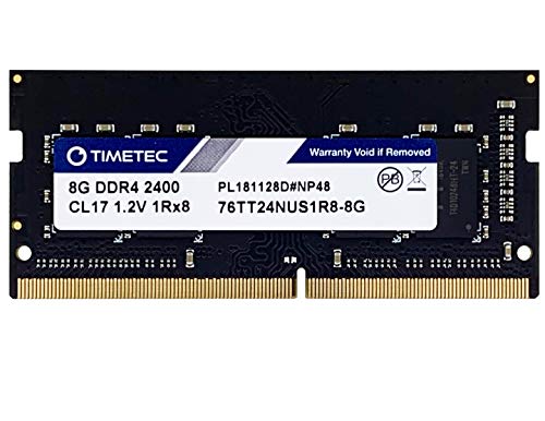 Timetec Hynix IC 8GB DDR4 2400MHz PC4-19200 Unbuffered Non-ECC 1.2V CL17 1Rx8 Single Rank 260 Pin SODIMM Laptop Notebook Computer Memory RAM Module Upgrade (8GB)
