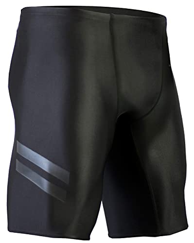 Onvous Raven Swim Jammers for Men | Racing & Training Black Swimsuit | Fast, Flexible, & Comfortable | Sizes: 28-38