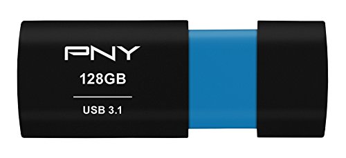 PNY P-FD128ELX-GE Elite-X 128GB USB 3.1 Flash Drive, Read Speeds up to 200MB/Sec