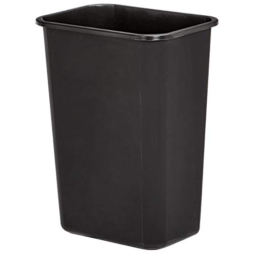 Amazon Basics 10 Gallon Commercial Waste Basket, Black, 4-Pack - WMG-00038
