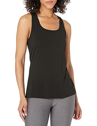 Amazon Essentials Women's Studio Relaxed-Fit Racerback Tank, Multipacks