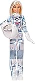 Barbie Astronaut Doll Wearing Space Suit and Helmet, Blonde, for 3 to 7 Year Olds