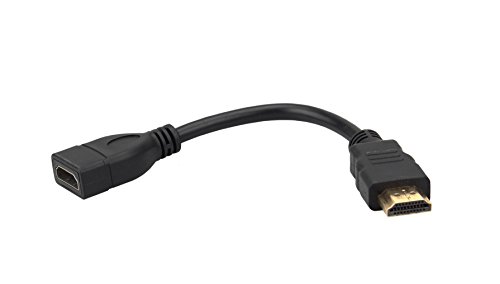 Fire TV Adapter Extension Cable HDMI Male to Female Extender Cable Short Convenient for Google Chrome Cast/Fire TV Stick/Roku Stick Connection to TV