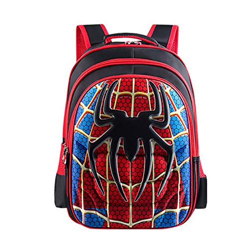 Book Cover Longda School Backpack Kids Schoolbag Student Bookbag with 4D Anime Super Hero Design