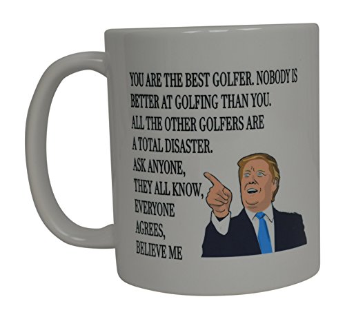 Book Cover Rogue River Tactical Funny Best Golfer Donald Trump Coffee Mug Novelty Cup Gift Idea Golf Golfing