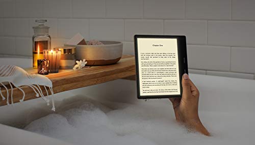 Kindle Oasis â€“ Now with adjustable warm light â€“ Wi-Fi + Free Cellular Connectivity, 32 GB, Graphite