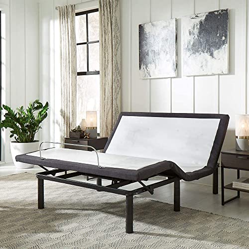 Blissful Nights e4 Queen Adjustable Bed Base Frame with Massage, Anti-Snore, Zero Gravity, Dual USB Charging, Under Bed Nightlight, Wireless Remote Head and Foot Incline and No Tools Required Assembly