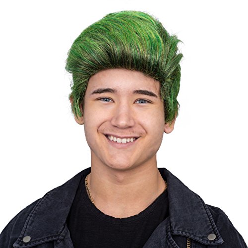 Bucky Zombie Costume Accessory Green Deluxe Wig
