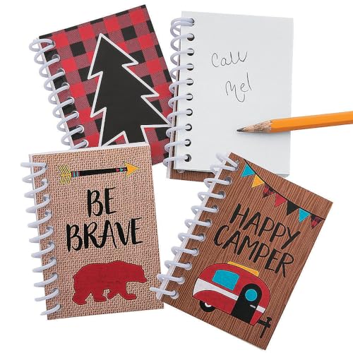 Fun Express 24 Pieces - Camp Adventure Theme Notepads - VBS Vacation Bible School Supplies/Decor- Educational And Learning Activities For Kids