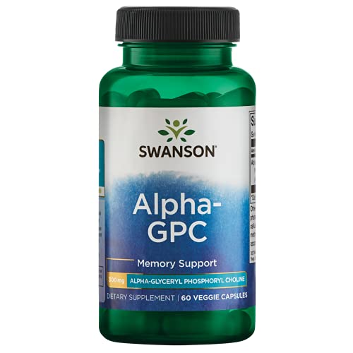 Swanson Alpha-Gpc Alpha Glycerophosphocholine 300 Milligrams 60 Veg Capsules