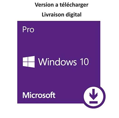 Windows 10 Pro 32/64 Bits Licence - Français - Clé d'activation originale et livraison gratuite par e-mail - Assistance et instructions (Satisfait ou remboursé)