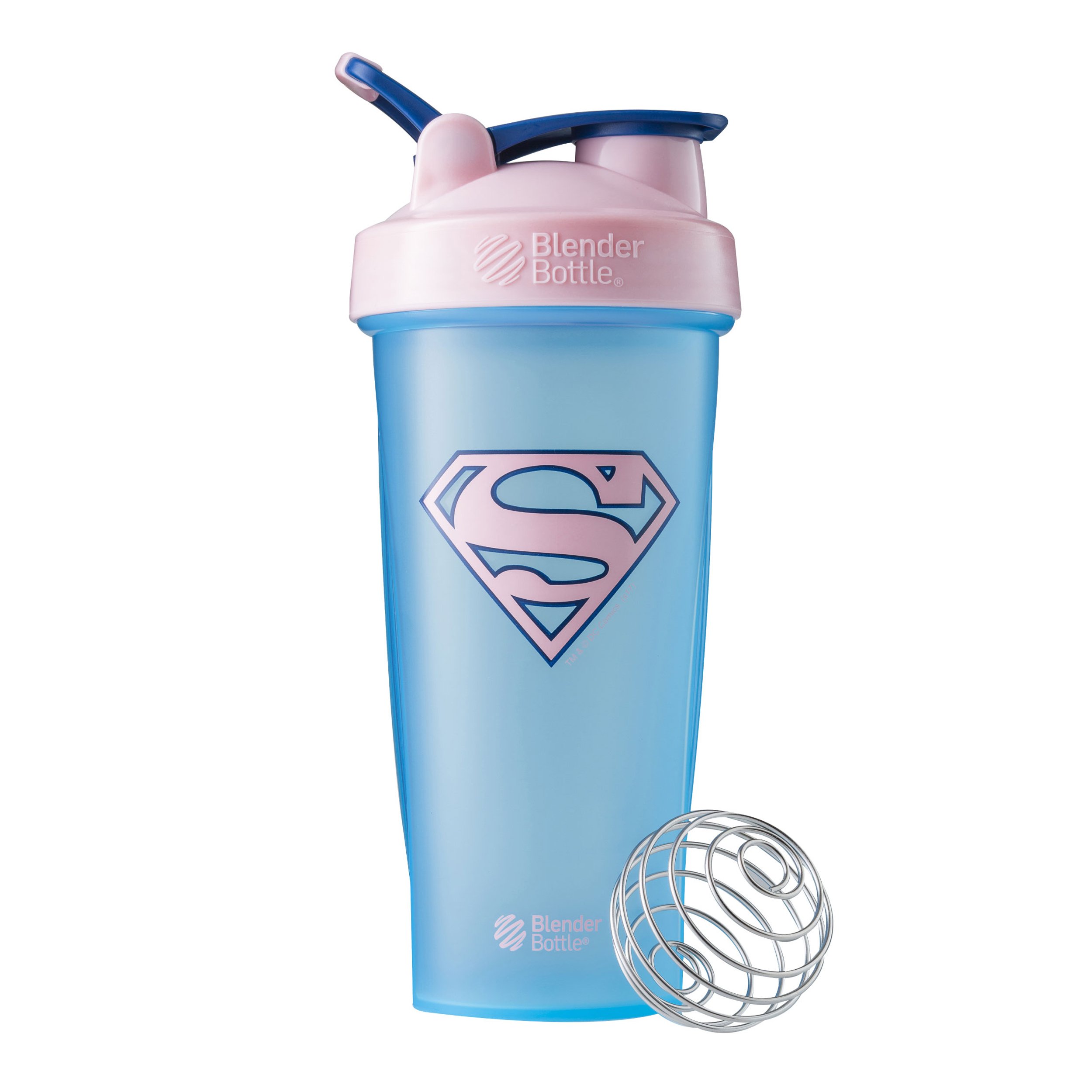 Book Cover BlenderBottle Justice League Classic Shaker Bottle Perfect for Protein Shakes and Pre Workout, 28-Ounce, Supergirl
