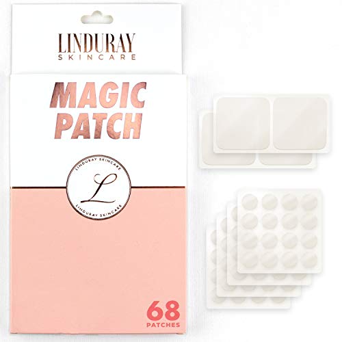 Book Cover Acne Magic Patch (68 Pack) Acne Hydrocolloid Patch Spot Skin Treatment Absorbing Dots - Infused with Tea Tree and Calendula Oil