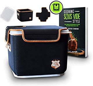 Sous Vide Container Sleeve | For Rubbermaid 12qt Container | Sous Vide Accessories for Sous Vide Precision Cooker | Sous Vide Cookbook EBook | Silicone Mat Included