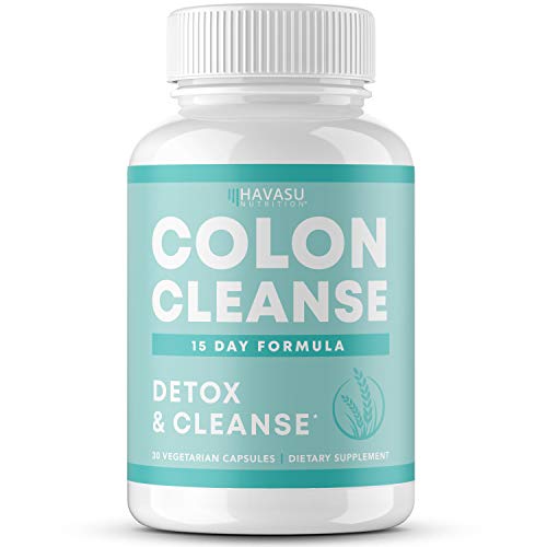 Book Cover Havasu Nutrition Colon Cleanse for Detox and Weight Loss 15 Day Fast-Acting Detox Cleanse and Natural Laxative for Constipation Relief, Bloating Relief, and Detox | 30 Veggie Caps (Pack of 3)
