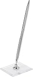 Simplicity 81187-SU Silver Guest Sign In Pen with Pen Stand Set, 2pcs, Black Ink