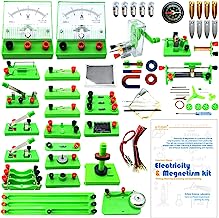 EUDAX School Physics Labs Basic Electricity Discovery Circuit and Magnetism Experiment Kits for Kids Junior Senior High School Students Electromagnetism Elementary Electronics
