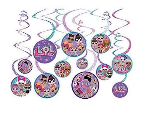 LOL Surprise! Hanging Swirl Decorations (12pc)