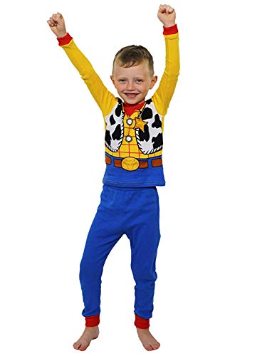 Book Cover Toy Story Woody Toddler Boys Costume Style Pajamas Set (3T, Blue/Multi)