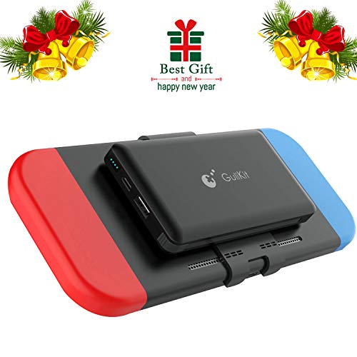 Power Bank for Nintendo Switch Charger -10000mAh Replacement External Portable Battery Pack Backup Case Compatible with Smartphone & Travel Video Game Charger Adapter Supply for Nintendo Switch