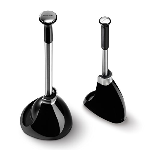 Book Cover simplehuman Toilet Brush and Toilet Plunger Set - Black