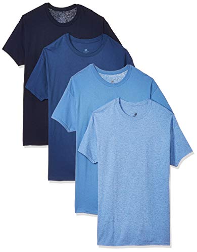 Hanes Men's 4-Pack FreshIQ Odor Control ComfortSoft Crewneck T-Shirt