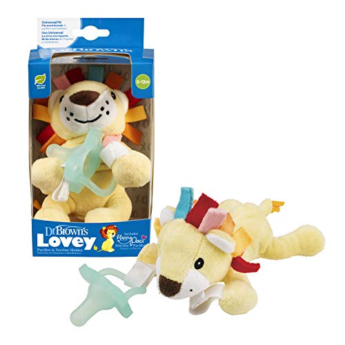 Book Cover Dr. Brown's Lonny The Lion Lovey W/Aqua Onepiece Pacificer
